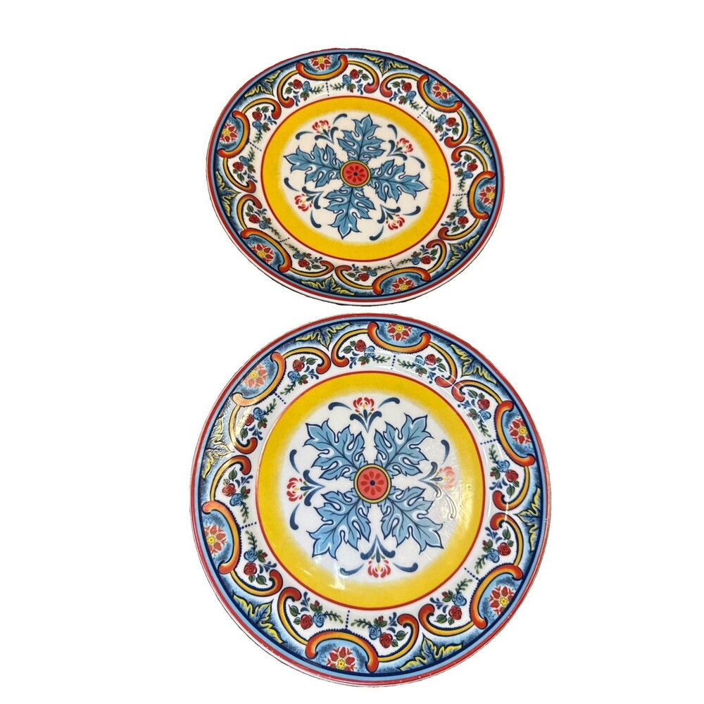 Euro Ceramica - Zanzibar Collection - 8.75" Salad Plates, Set of 2